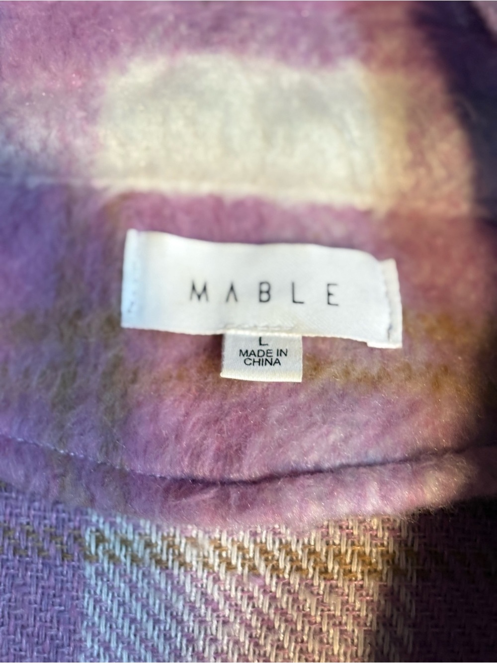 Mabel long, oversized shirt-jacket soft brushed finish classic plaid pattern - Picture 14 of 14